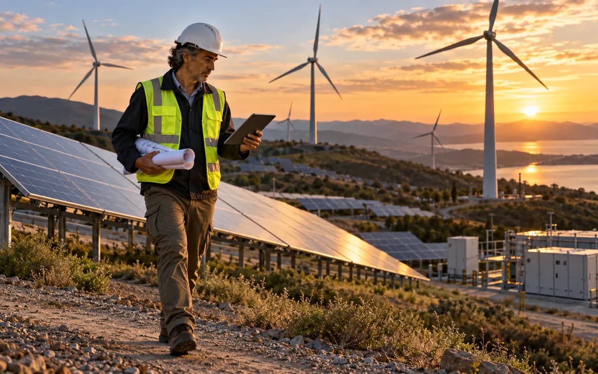 Engineer at work in a professional setting