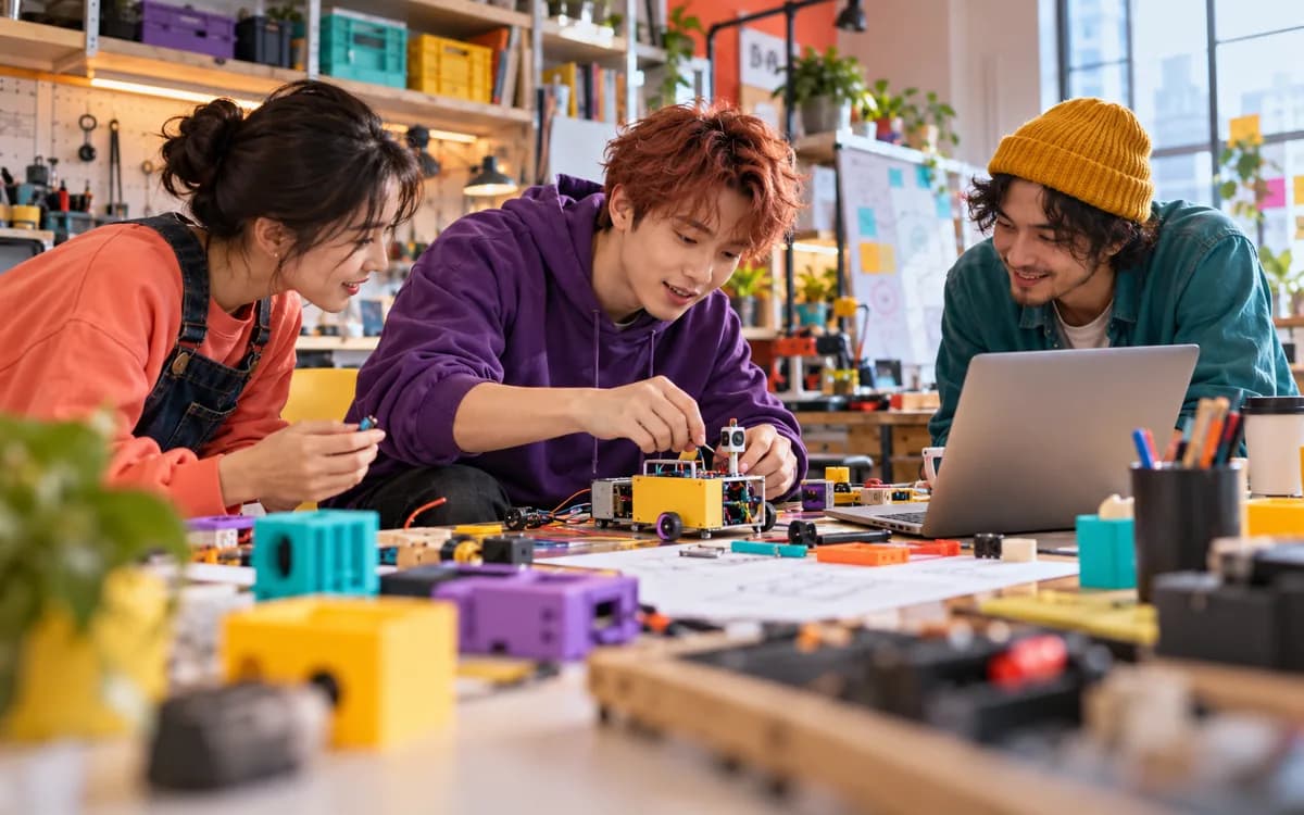 Entrepreneur at work in a professional setting