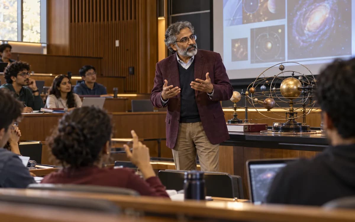 Professor at work in a professional setting