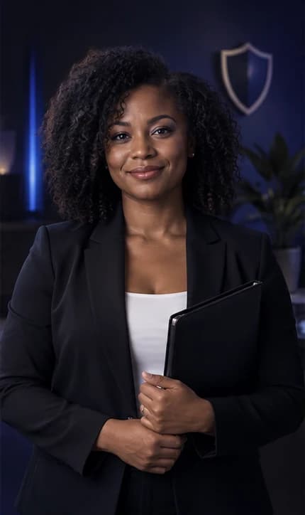 French Insurance Agent AI avatar presenter in a professional finance setting