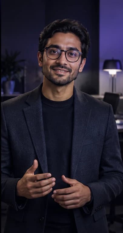 Korean Recruiter AI avatar presenter in a professional business setting
