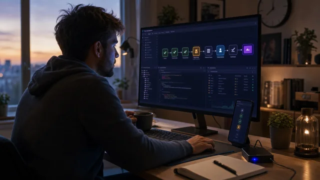 A long-running coding agent following a resumable goal timeline with checkpoints, verification gates, and restored task state