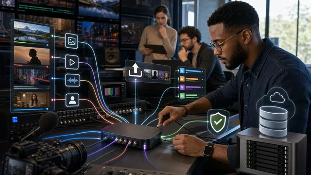 Media creators connecting production tools through one MCP media hub