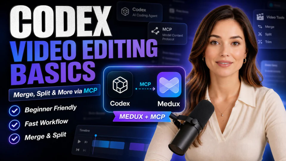 Merge Videos with Codex MCP and Medux tutorial cover