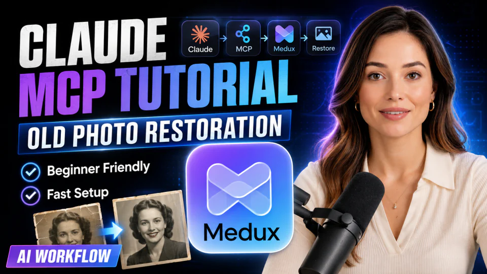 Restore Old Photos with Claude MCP and Medux tutorial cover
