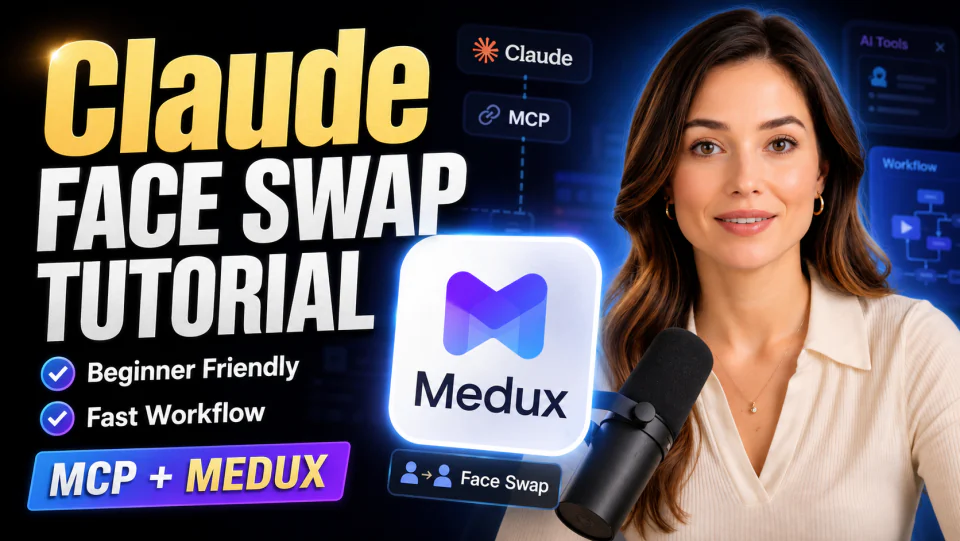 Swap Faces in an Image with Claude MCP and Medux tutorial cover