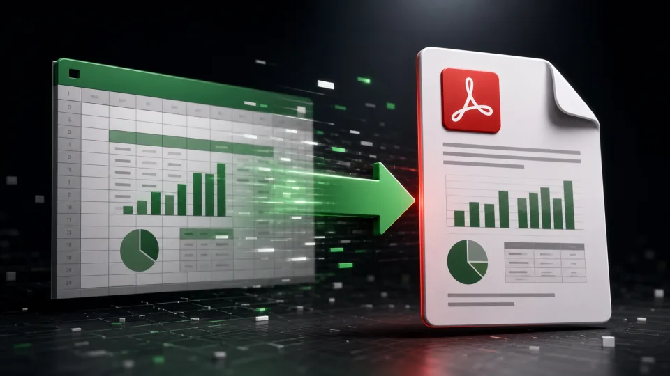 Excel to PDF Medux tutorial cover illustration